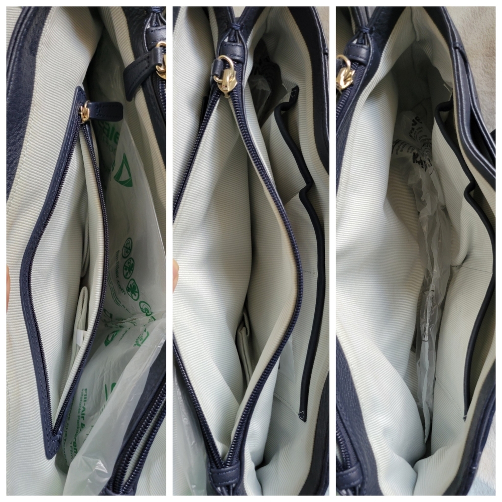 Radley London | NWOT Navy Blue Pebbled Leather Shoulder Bag - Picture 11 of 14